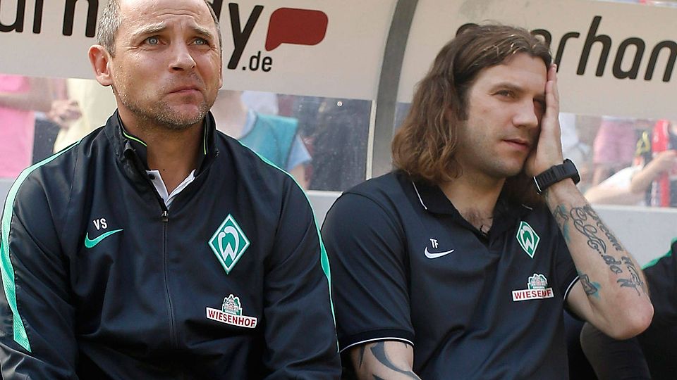 Viktor Skripnik (li.) und Torsten Frings sind mit sofortiger Wirkung beurlaubt. Foto: Getty Images