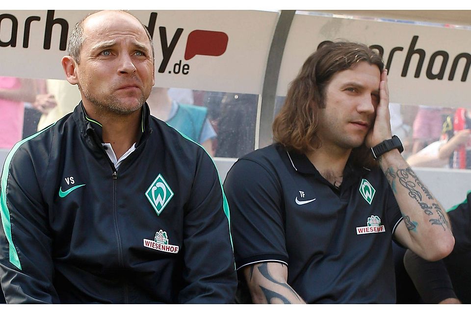 Viktor Skripnik (li.) und Torsten Frings sind mit sofortiger Wirkung beurlaubt. Foto: Getty Images