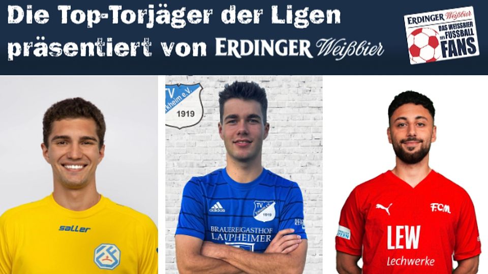 Ferenc Ambrus (li.) verdrängt Musa Youssef (re.) durch seinen Doppelpack vom zweiten Platz und ist nun erster Verfolger von Manuel Merk (mi.)