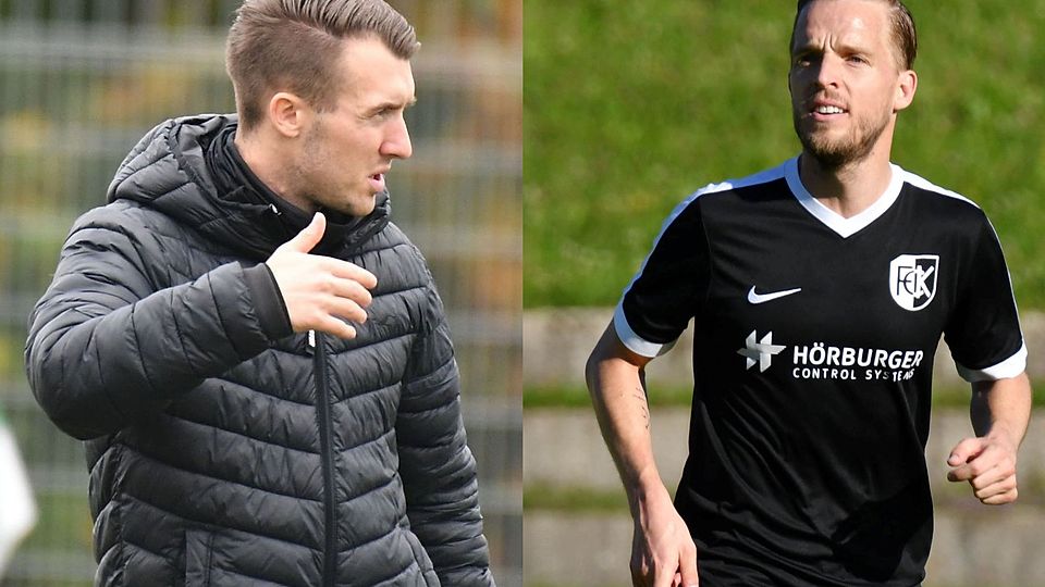 Dominik Sammer (links) verlässt den SV Mering in Richtung Wiedenbrück, dafür kommt Thilo Wilke (rechts) vom FC Kempten.
