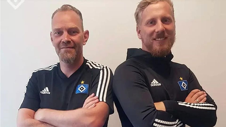 Sie bilden das neue starke Trainerteam des HSV III: Marcel Lettmann (li.) und Torben Wacker.