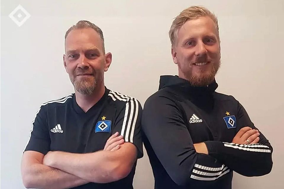 Sie bilden das neue starke Trainerteam des HSV III: Marcel Lettmann (li.) und Torben Wacker.