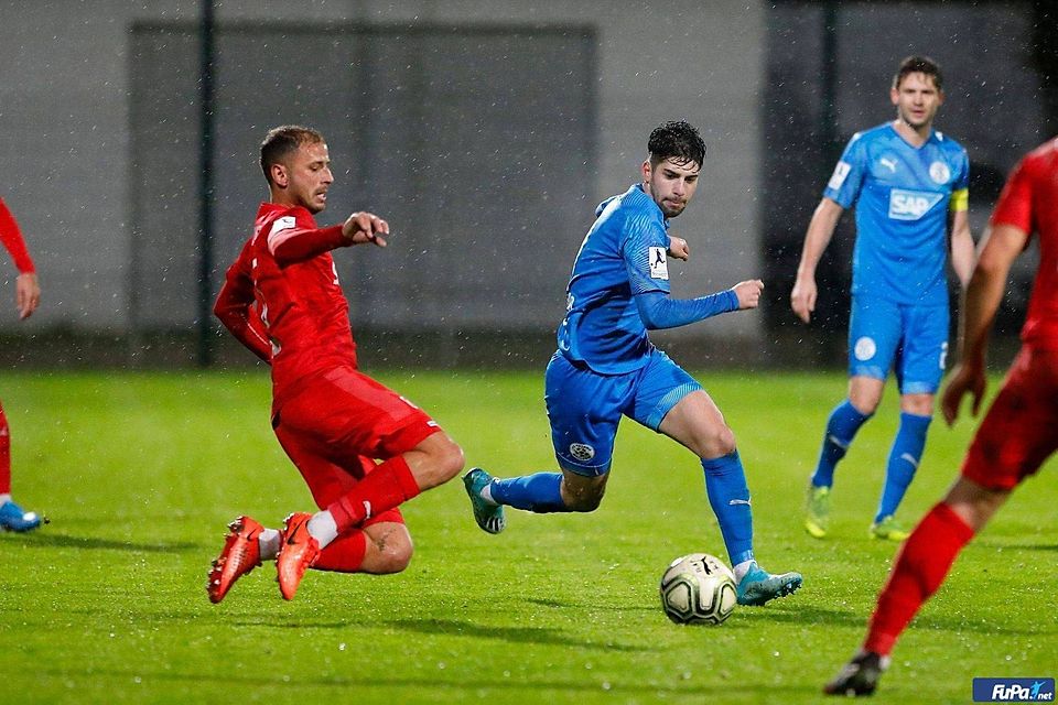 Semih Sahin (am Ball) wechselt von Walldorf nach Hoffenheim zur U23.