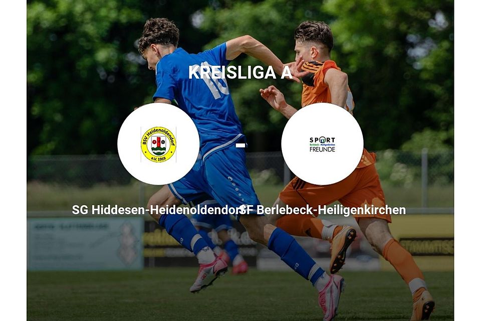 SG Hiddesen-Heidenoldendorf gegen SF Berlebeck-Heiligenkirchen