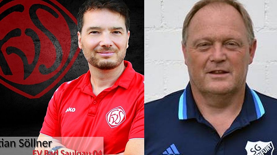Der bisherige Trainer Christian Söllner (links auf dem Foto) und der neue Trainer Reinhold Bloching. 