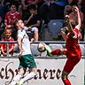 Bis zur Nachspielzeit dauerte es, ehe die Sportfreunde ihren entscheidenden Treffer erzielten.