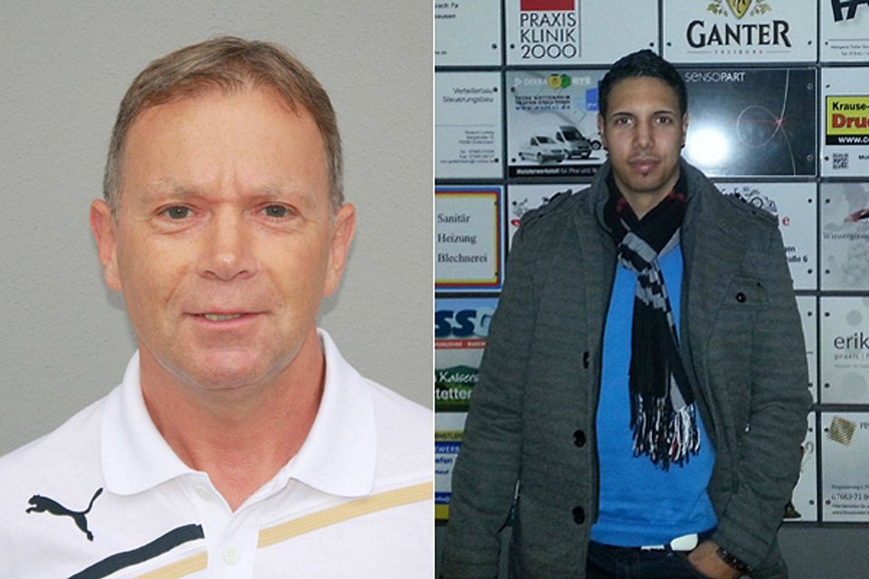 Michael Hornecker (links) verlängert beim SV Gottenheim, Tarik Khelili assistiert ihm in Zukunft | Fotos: Verein