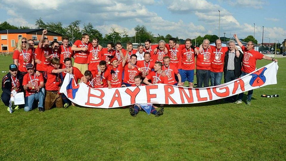 Der 1. FC Bad Kötzting wurde 2014 Meister der Landesliga Mitte 