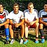 Gemeinsam in der 1. Mannschaft des TSV Lichtenau auflaufen: Dieses große Ziel haben sich die Brüder (von links) Andreas, Sebastian, Matthias und Markus Wild gesteckt.  Foto: Roland Geier