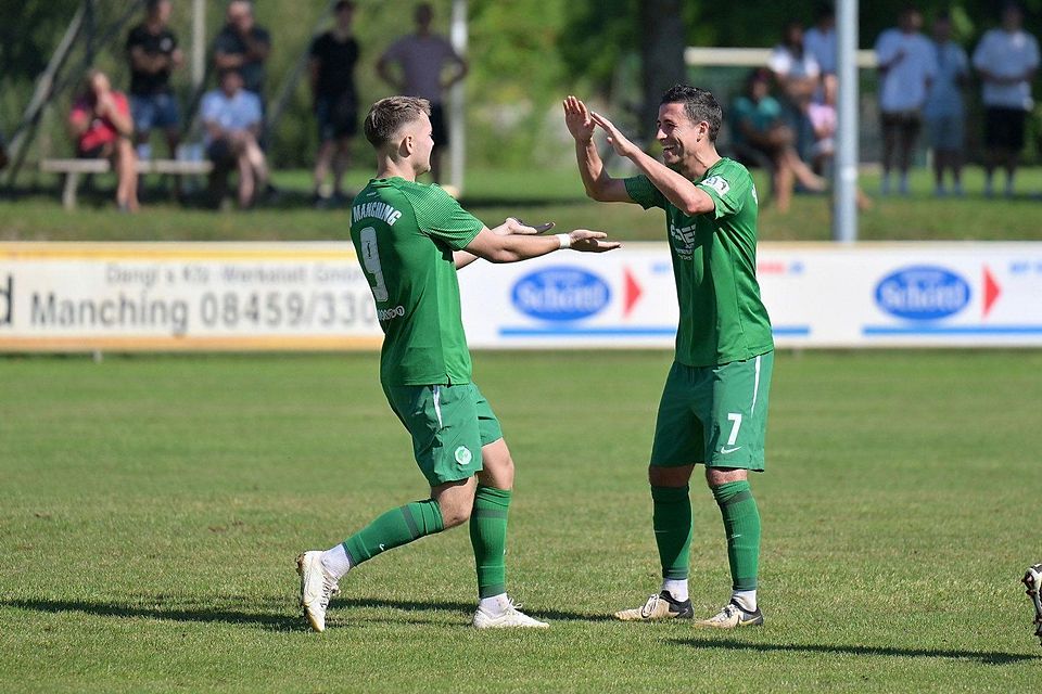 Gleich elfmal durfte der SV Manching jubeln: Mit 11:2 fegte der SVM über den FC Memmingen II hinweg.