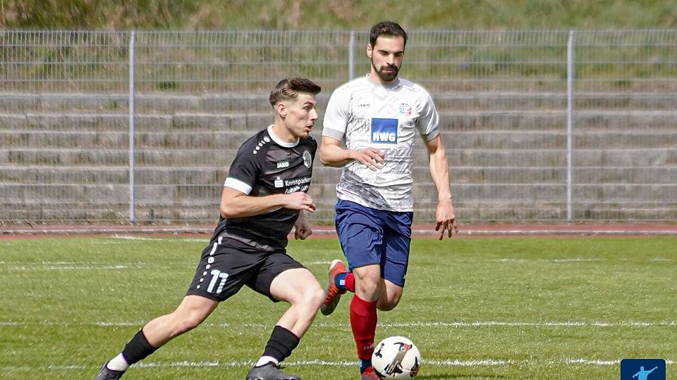 Luca Shubitidze (r.), bisher als Spieler am Ball, übernimmt zur neuen Saison den VfL Halle 96.