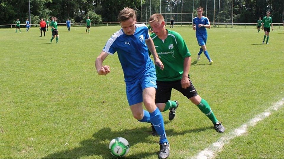 Szene aus dem Spiel Pretzier gegen Brunau. F: Schulze