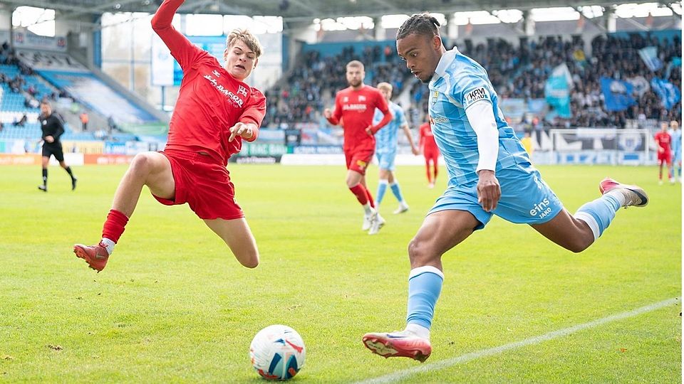 Dynamisch: Martial Ekui überzeugt bislang beim Chemnitzer FC.