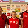 Das neue Waldkirchener Trainerteam mit von links nach rechts: Chefcoach Rudi Damberger, Tormanntrainer Karl-Heiz Autengruber, Co-Trainer Sven Halfar 