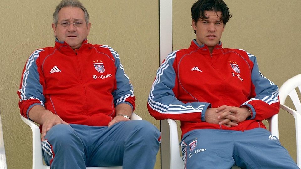 Atze Gebhardt (li.) war für Michael Ballack in seiner Zeit beim FC Bayern ein wichtiger Ansprechpartner und Ratgeber.