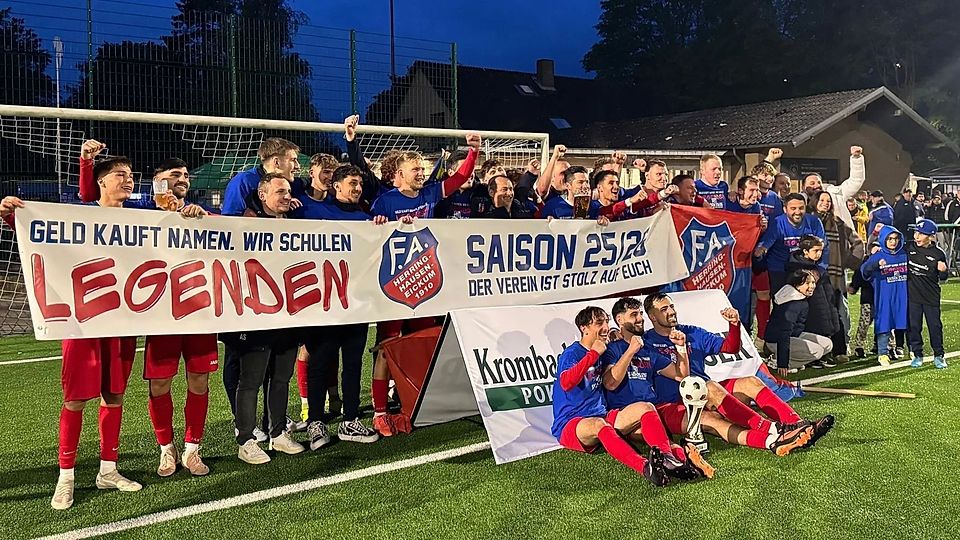 Die SG FA Herringhausen/Eickum schaffte die Überraschung im Kreispokal Herford.