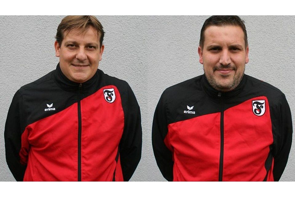 Jochen Weber und Kai Marquardt bilden das neue Trainerteam der Sportvg Feuerbach II. Fotos: Sebastian Richter.