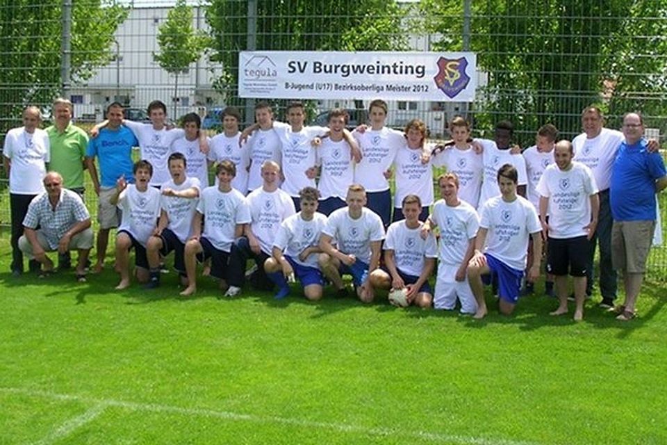 Die Meistermannschaft der Burweintinger U17. Foto: SVB