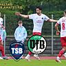 Am Samstag am Finaltag der Amateure im Einsatz: Der TSB Flensburg und der VfB Lübeck (weiß-rot).