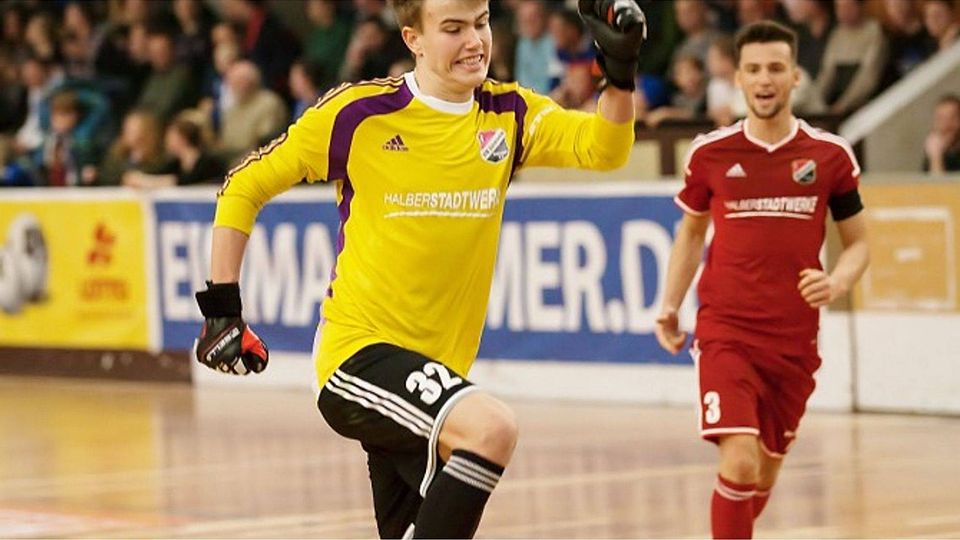 VfB-Keeper Fabian Guderitz erzielte im Vorjahr den Siegtreffer im Endspiel.     F: Harbke