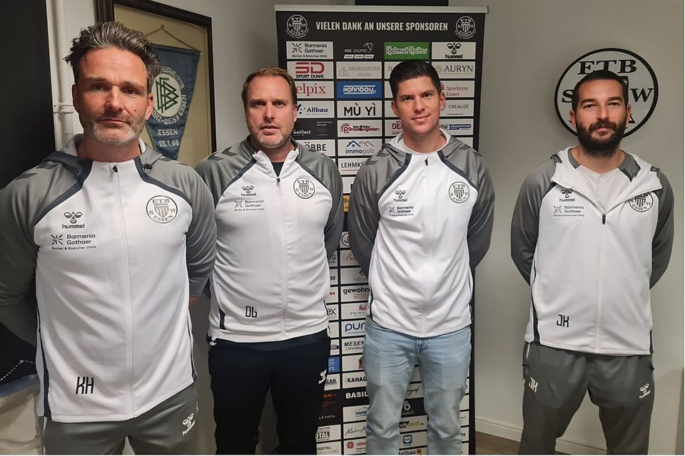 Das ist das neze Trainerteam des ETB SW Essen.