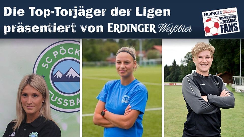 Emma Zielinski, Carina Schreiner und Marina Aglassinger (v.l.n.r.) zählen zu den besten Torjägerinnen der Bezirksoberliga Oberbayern.