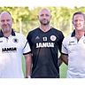 Das neue Trainer-Team des TSV (v. l.): Sascha Hänle, Torwarttrainer Sascha Jost und Christian „Wiggerl“ Donbeck. Foto: PRÄ