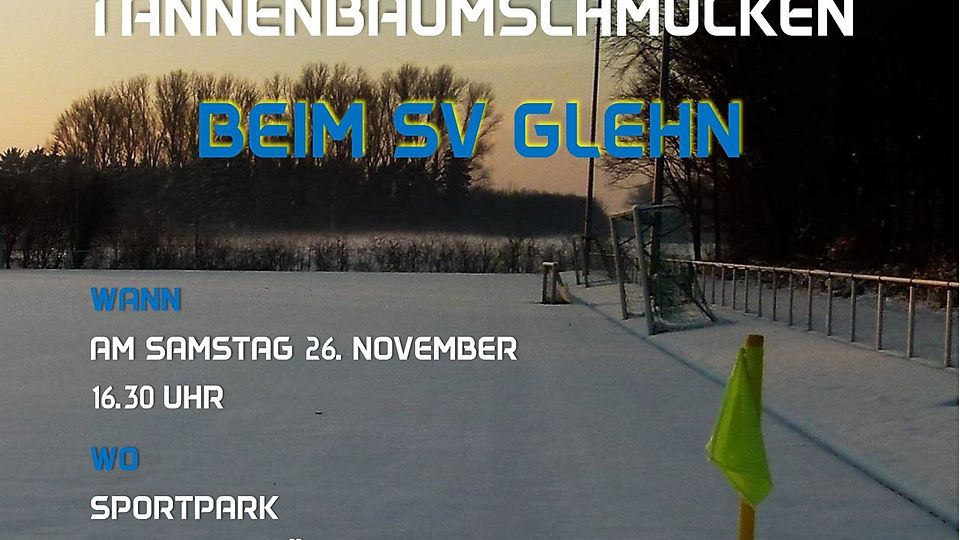 Beim SV Glehn wird gemeinsam der Baum geschmückt.