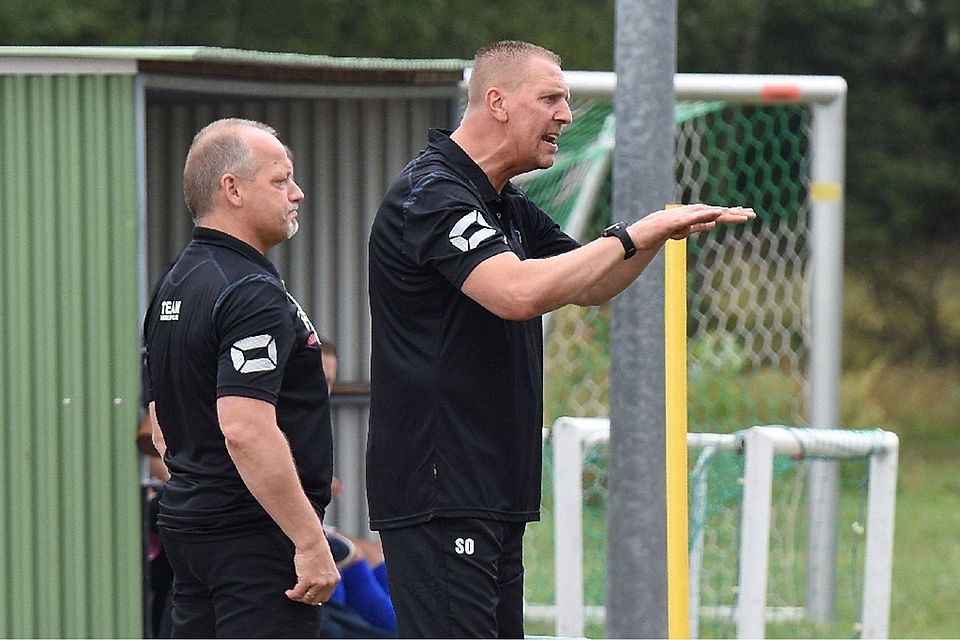 Das neue GWA-Trainergespann: Bernd Schönfelder (l.) und Sven Orbanke, der von Eintracht Mahlsdorf kam.  ©Ingo Muhme
