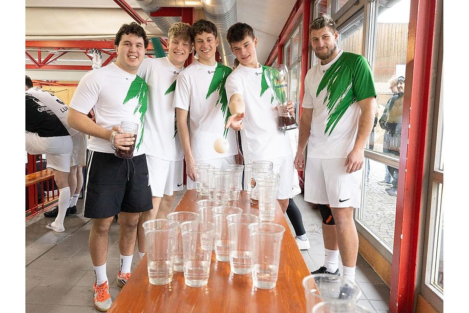 Gautingt,10.01.2026, Stüberl-Cup des TV Stockdorf,(v.li.): Young Boys Stockdorf, Viktor, Paul Ziegner, Chris Scheuböck, Moritz Richter