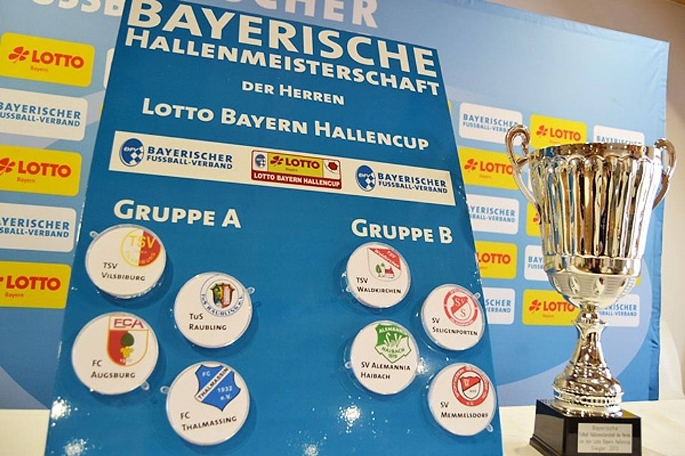 So sehen die Vorrundengruppen der Bayerischen Hallenmeisterschaft 2013 aus. F: BFV