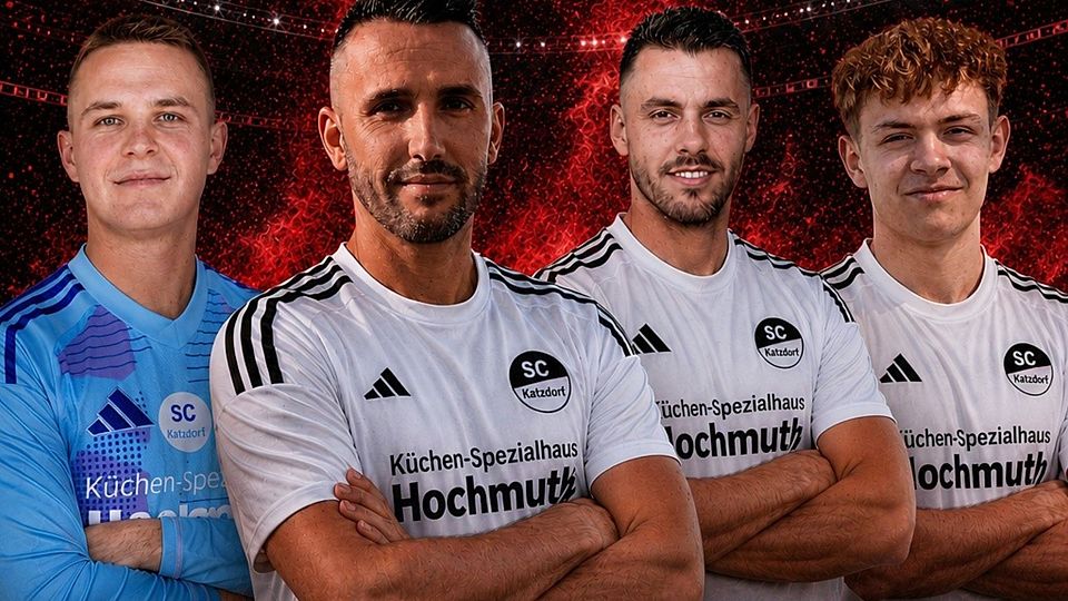 Neue Gesichter für den SC Katzdorf (von links): Jonas Ernst, Sven Liebl, David Weiß und Luca Wolf. Es fehlt Lukas Schießl.