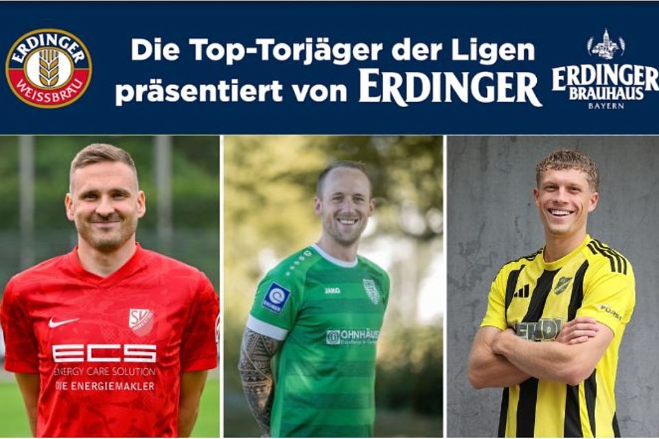 Simon Gruber vom TSV Nördlingen (M.) hat mit Lukas Riglewski (li.), Jonas Kronbichler (r.) und Raffael Ascher drei Verfolger im Nacken.