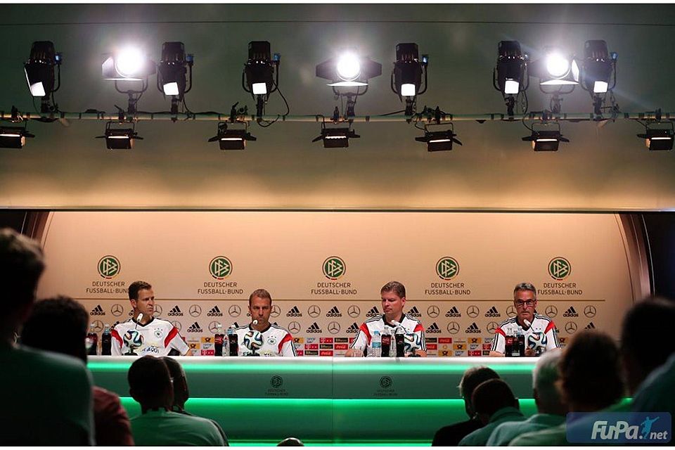 Beim DFB gibt`s täglich eine Pressekonferenz.  Foto: getty images