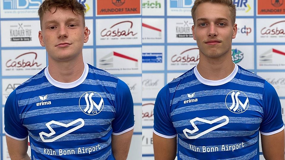 Niklas Krämer (li.) und Nicolas Grigat (re.) rücken in die erste Mannschaft des Siegburger SV auf.