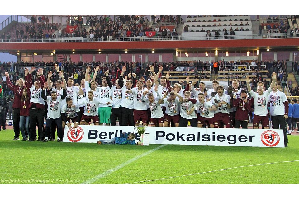 Der BFC Dynamo gewinnt den Berliner Pilsner-Pokal 2015 und zieht in die erste DFB-Pokal-Runde ein. Foto: Ben Remus