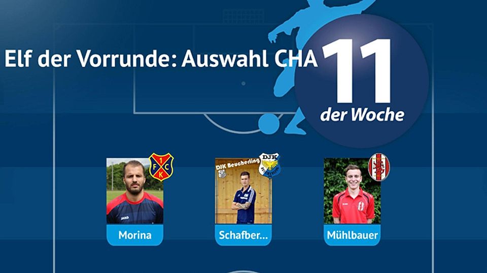 Elf der Vorrunde: Auswahl Cham/Schwandorf KW02