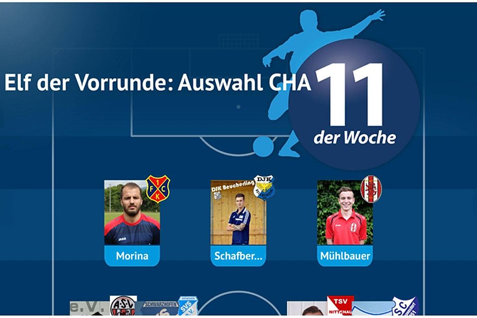 Elf der Vorrunde: Auswahl Cham/Schwandorf KW02