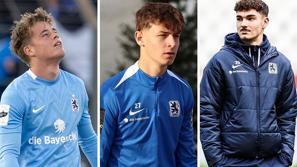 Die Junglöwen Tim Kloss, Raphael Ott und Sean Dulic (v. l. n. r.) kamen gegen Jahn Regensburg zum Einsatz.