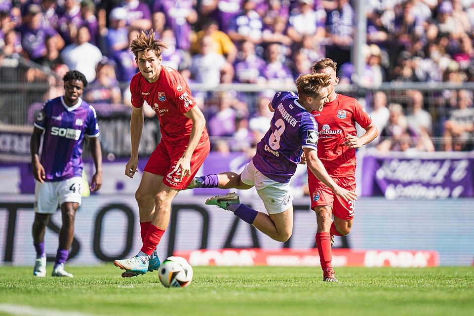 Den Violetten zugesetzt: Doch der Kampf von Lenn Jastremski wurde nicht belohnt.