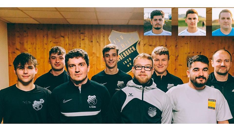  Trainer Matthias Daum (r.) begrüßt beim Fußball-B-Ligisten FSV Manderbach einige Rückkehrer und einige neue Spieler, darunter Leute aus der eigenen Jugend. (© Raimund Sohn) 
