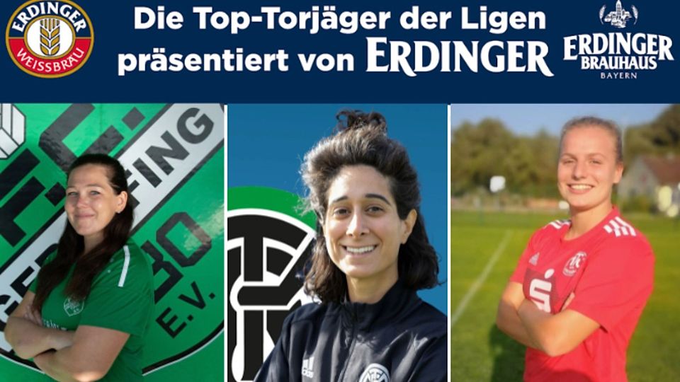 Sheeva Seyfi (mi.) sichert sich die 15 Kästen ERDINGER vor Ramona Acar (li.) und Celina Costantini (re.).