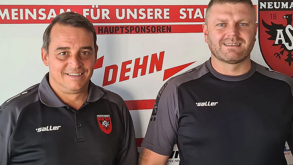 Florian Reichold (links), zuletzt Jugendleiter beim ASV Neumarkt, coacht künftig den Bezirksligisten SV Breitenbrunn.