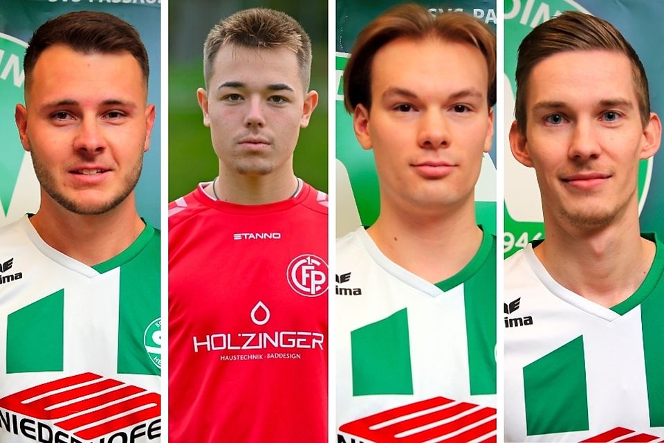 Von links nach rechts: Florian Dederer, Yannik Künzel, Jonah Rucker und Julian Ellersdorfer verstärken den SV Schalding II.