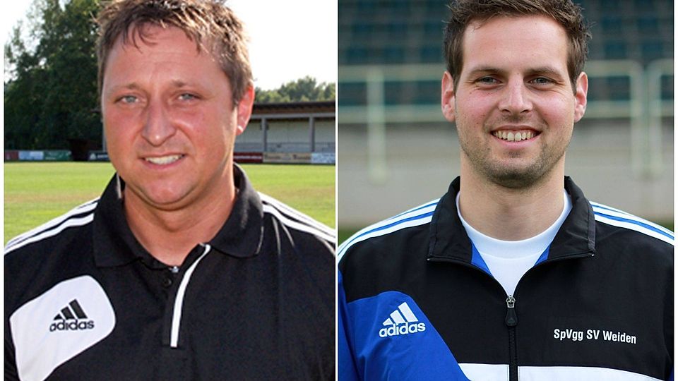 Manuel Meckl (l.) sitzt künftig beim SV Pfrentsch auf der Bank, Daniel Wolfrath (r.) beim SV Waldau. Fotos: FuPa/Landgraf