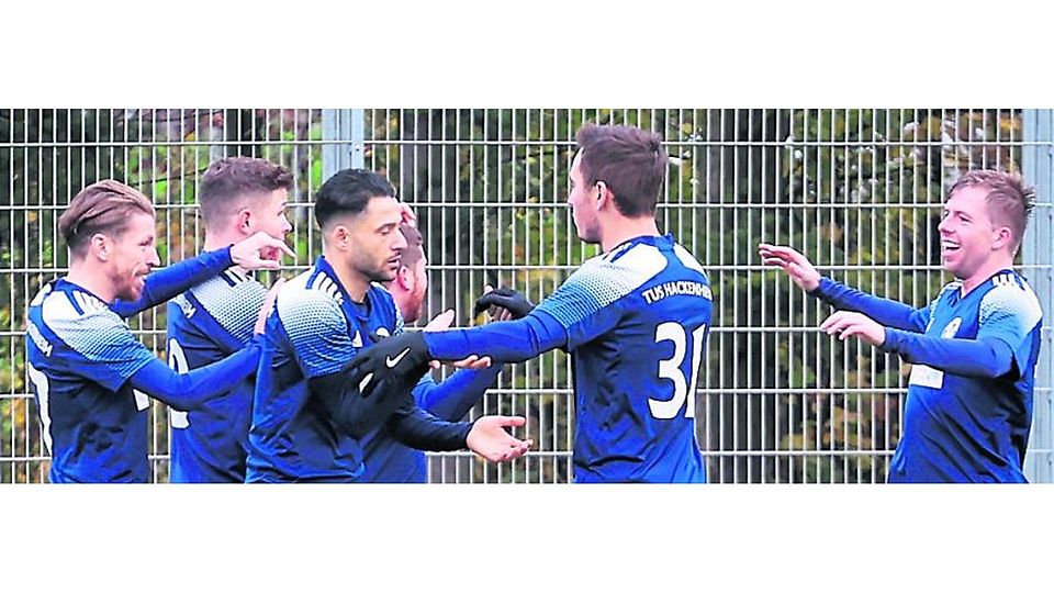 Jubeln wollen die Hackenheimer zum Jahresabschluss gegen Schlusslicht Zweibrücken.	Foto: Luge