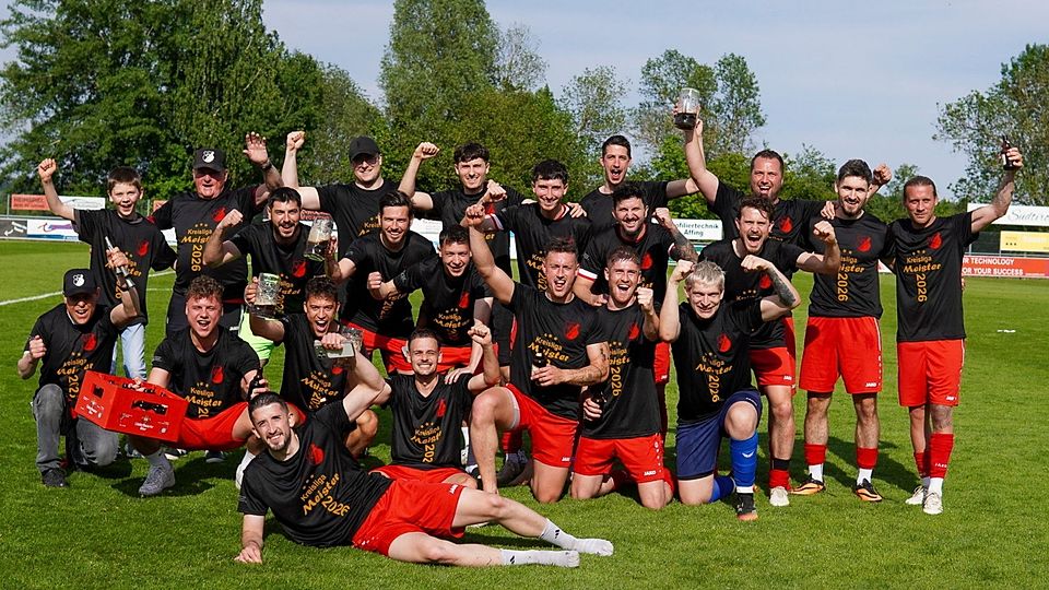 Der FC Affing gewann 3:0 gegen den TSV Pöttmes und ist somit vorzeitig Meister der Kreisliga Ost.