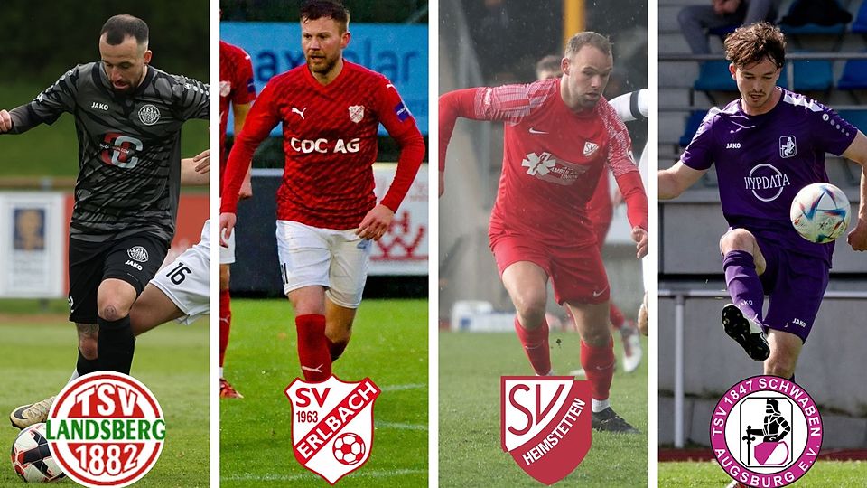 Drei Spieltage vor Schluss ist alles offen: Der TSV Landsberg, der SV Erlbach, der SV Heimstetten und der TSV Schwaben Augsburg kämpfen im Endspurt um die Meisterschaft in der Bayernliga Süd.
