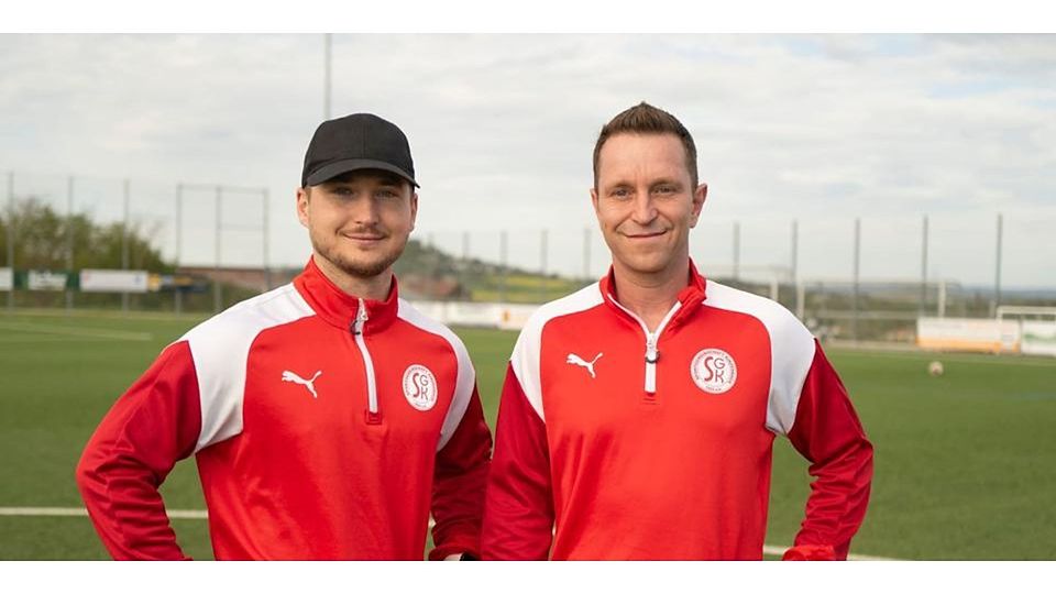 Gehen in aller Freundschaft auseinander, auch wenn sie noch gar kein richtiges Paar waren: Alexander Schraut (links) und Johannes Götz von der SG Kinzenbach. © privat