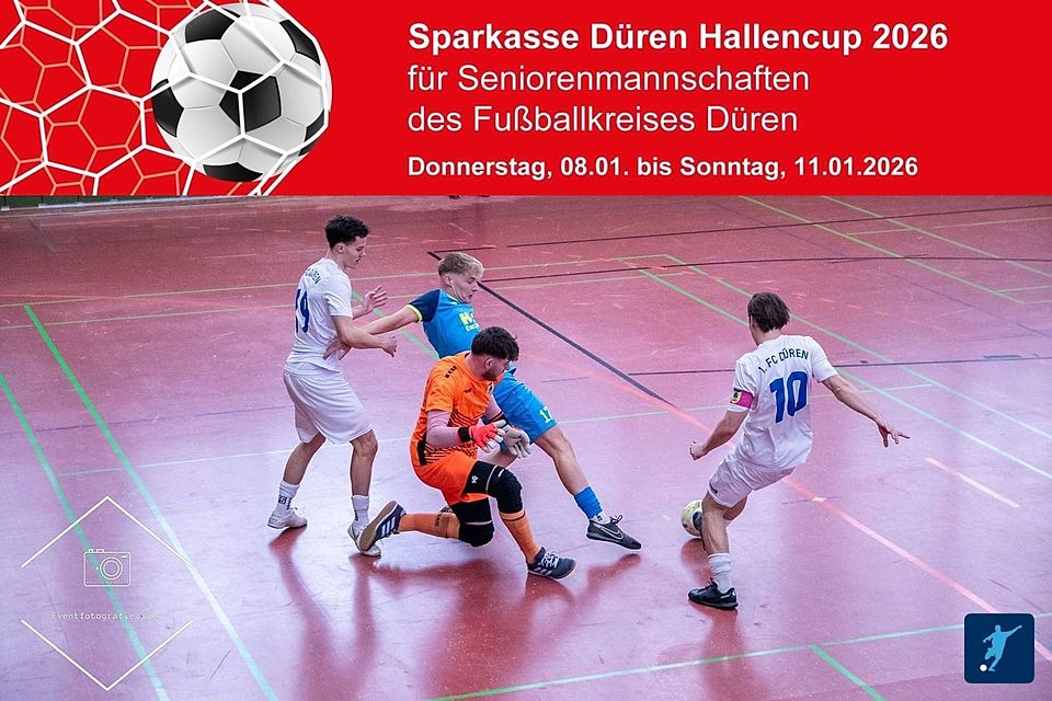 Hier duellieren sich gerade der Vorjahressieger 1.FC Düren und der Ausrichter 2026 FC Germania Lich-Steinstraß